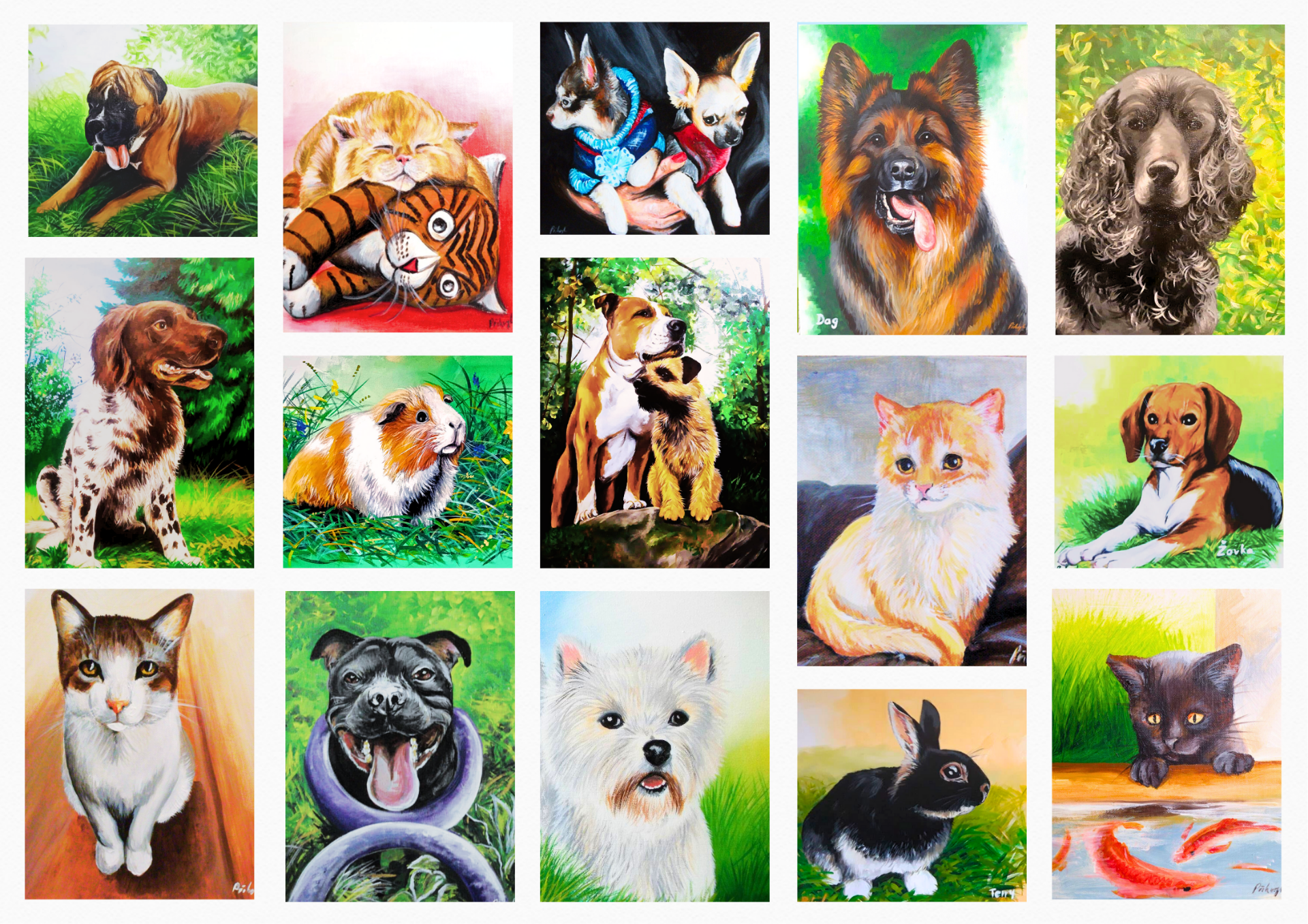 Malby domácích mazlíčků